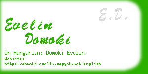 evelin domoki business card